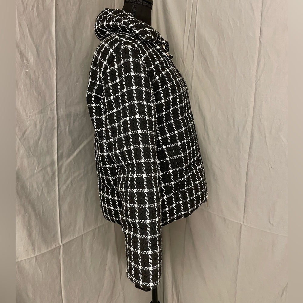 NWT Jason Wu Black and White Puffer Jacket - Picture 3 of 12